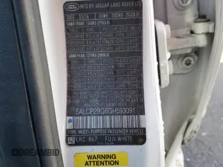 2016 Land Rover Discovery Sport SE z VIN SALCP2BG6GH593091, wystawiony jako Copart lot #48342455 z przebiegiem Nie podano mil oraz Szkoda całkowita • Salvage title. Historia ofert i sprzedaży dostępna na DreamBid. Obrazek 12.