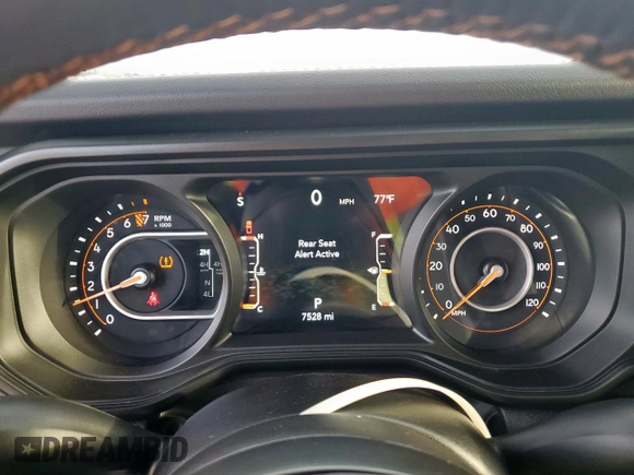 2024 Jeep Gladiator Mojave with VIN 1C6JJTEG8RL104585, listed as a Copart auction lot 66293495 with 7,528 mi miles and Salvage title. Bid and sale history available at DreamBid. Image 9.