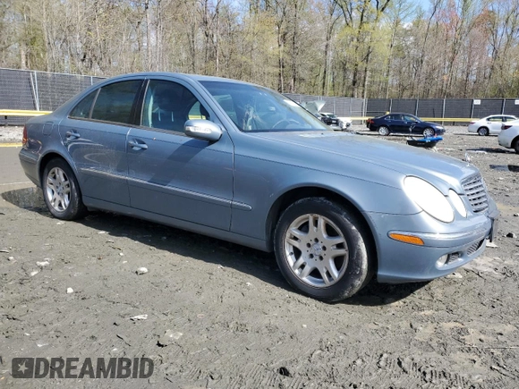 2005 Mercedes-Benz E 320 with VIN WDBUF82J55X168993, listed as a Copart auction lot 51930085 with 280,771 mi miles and Clean Title. Bid and sale history available at DreamBid. Image 4.