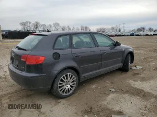2008 Audi A3 with VIN WAUNF78P48A068528, listed as a Copart auction lot 45762245 with 179,355 mi miles and Salvage Title. Bid and sale history available at carsss.com. Image 3.