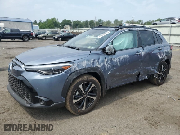 2024 Toyota Corolla Cross Hybrid S with VIN 7MUFBABG0RV053138, listed as a Copart auction lot 59515915 with 7,065 mi miles and Salvage title. Bid and sale history available at DreamBid. Image 1.