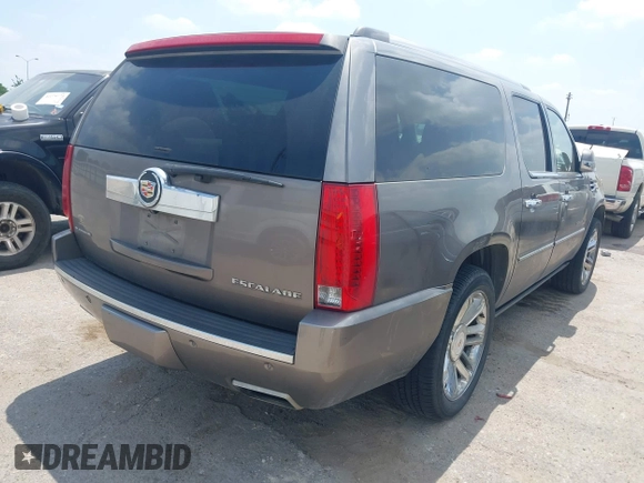 2014 Cadillac Escalade ESV Platinum with VIN 1GYS3KEF9ER241951, listed as a IAAI auction lot 42329074 with 239,665 mi miles and . Bid and sale history available at DreamBid. Image 4.