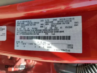 2024 Ford F-250 XL z VIN 1FT8W2BM2REC02142, wystawiony jako Copart lot #58368065 z przebiegiem 18 776 mil mil oraz Nie do naprawy • Non repairable. Historia ofert i sprzedaży dostępna na DreamBid. Obrazek 12.