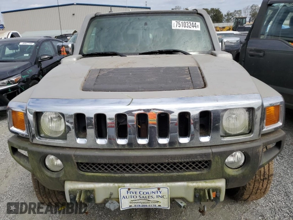 2008 Hummer H3 SUV Alpha with VIN 5GTEN13LX88131610, listed as a Copart auction lot 75103244 with 0 mi miles and Non Repairable. Bid and sale history available at carsss.com. Image 5.