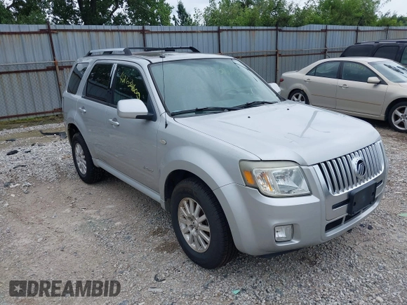 2008 Mercury Mariner Premier with VIN 4M2CU87108KJ01466, listed as a IAAI auction lot 42634600 with 95,436 mi miles and . Bid and sale history available at DreamBid. Image 1.