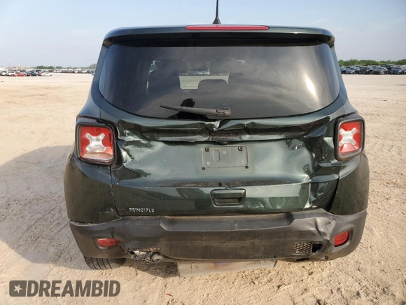 2021 Jeep Renegade Jeepster with VIN ZACNJCAB8MPM52358, listed as a Copart auction lot 51092775 with 33,041 mi miles and Salvage title. Bid and sale history available at DreamBid. Image 6.