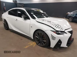 2023 Lexus IS 350 F Sport z VIN JTHGZ1B23P5059080, wystawiony jako IAAI lot #42348111 z przebiegiem 22 319 mil mil oraz . Historia ofert i sprzedaży dostępna na DreamBid. Obrazek 1.
