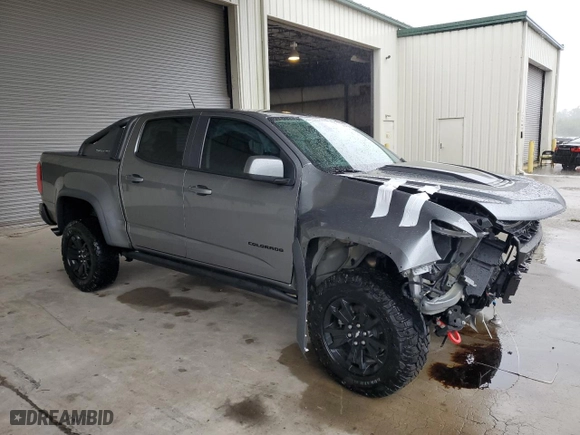2021 Chevrolet Colorado 4WD ZR2 with VIN 1GCGTEEN0M1251317, listed as a Copart auction lot 73227024 with 38,646 mi miles and Salvage Title. Bid and sale history available at carsss.com. Image 4.