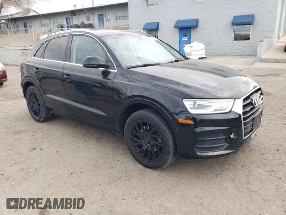 2016 Audi Q3 Premium Plus with VIN WA1EFCFS5GR000591, listed as a Copart auction lot 45585415 with 87,303 mi miles and Salvage title. Bid and sale history available at DreamBid. Image 4.