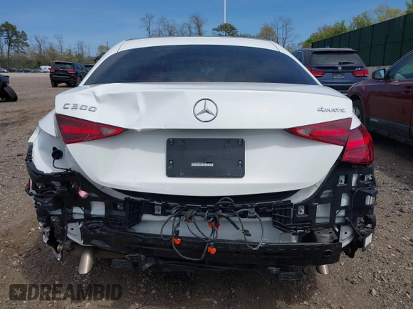 2023 Mercedes-Benz C 300 with VIN W1KAF4HB7PR148772, listed as a IAAI auction lot 42140383 with 11,636 mi miles and . Bid and sale history available at DreamBid. Image 6.
