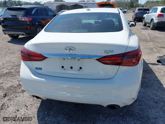 2018 Infiniti Q50 2.0t LUXE with VIN JN1CV7AP6JM240637, listed as a IAAI auction lot 41677406 with NaN miles. Bid and sale history available at carsss.com. Image 16.