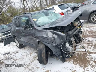 2020 Jeep Renegade Latitude with VIN ZACNJBBB7LPL67244, listed as a IAAI auction lot 41009892 with 80,815 mi miles and . Bid and sale history available at DreamBid. Image 1.