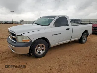 2012 Ram 1500 ST with VIN 3C6JD6DP3CG136360, listed as a Copart auction lot 62033915 with 159,430 mi miles and Clean title. Bid and sale history available at DreamBid. Image 1.