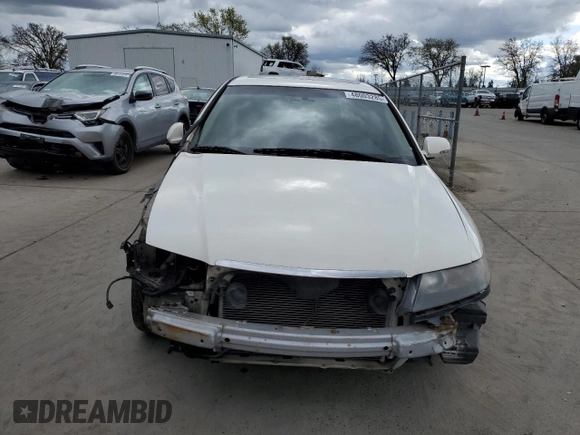 2005 Acura TSX with VIN JH4CL96905C006688, listed as a Copart auction lot 48003285 with 202,133 mi miles and Salvage title. Bid and sale history available at DreamBid. Image 5.