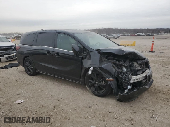 2023 Honda Odyssey Sport with VIN 5FNRL6H71PB042806, listed as a Copart auction lot 81768594 with Not Provided miles and Salvage Title. Bid and sale history available at carsss.com. Image 4.
