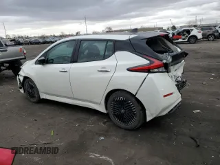 2025 Nissan LEAF SV Plus with VIN 1N4CZ1CV2SC559072, listed as a Copart auction lot 88994255 with 2,929 mi miles and Salvage Title. Bid and sale history available at carsss.com. Image 2.