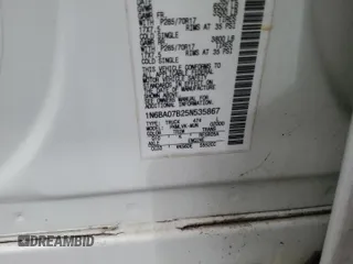 2005 Nissan Titan SE with VIN 1N6BA07B25N535867, listed as a Copart auction lot 45205415 with 207,858 mi miles and Salvage Title. Bid and sale history available at DreamBid. Image 12.