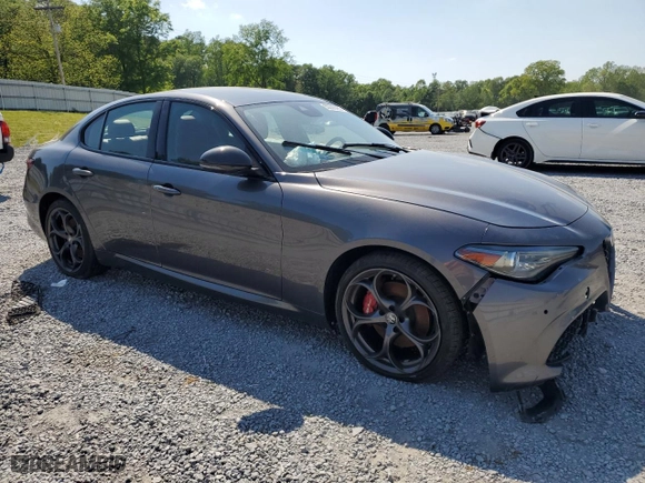 2019 Alfa Romeo Giulia with VIN ZARFANANXK7609658, listed as a Copart auction lot 53039485 with 0 mi miles and Clean Title. Bid and sale history available at carsss.com. Image 4.