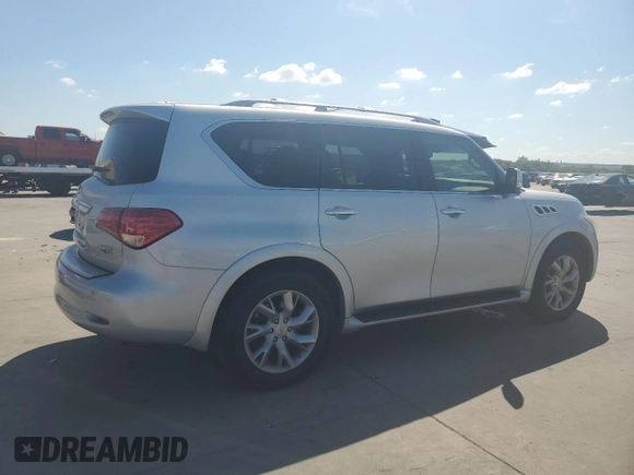 2012 Infiniti QX56 7-passenger with VIN JN8AZ2NF7C9519778, listed as a Copart auction lot 72638854 with 101,344 mi miles and Clean Title. Bid and sale history available at carsss.com. Image 3.