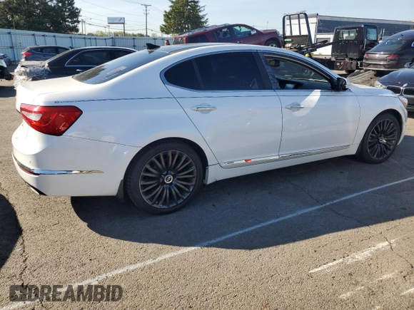 2014 Kia Cadenza Premium with VIN KNALN4D73E5137714, listed as a Copart auction lot 76105524 with 94,967 mi miles and Clean Title. Bid and sale history available at carsss.com. Image 3.