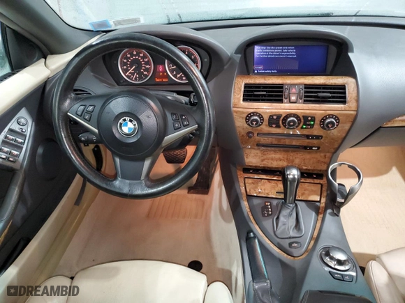2005 BMW 6 Series 645Ci with VIN WBAEK73415B325885, listed as a Copart auction lot 80976204 with 96,571 mi miles and Salvage Title. Bid and sale history available at carsss.com. Image 8.