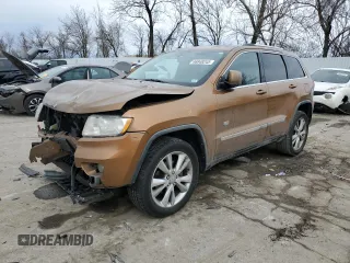 2011 Jeep Grand Cherokee 70th Anniversary with VIN 1J4RR4GG2BC676162, listed as a Copart auction lot 46848245 with 183,760 mi miles and Salvage Title. Bid and sale history available at carsss.com. Image 1.