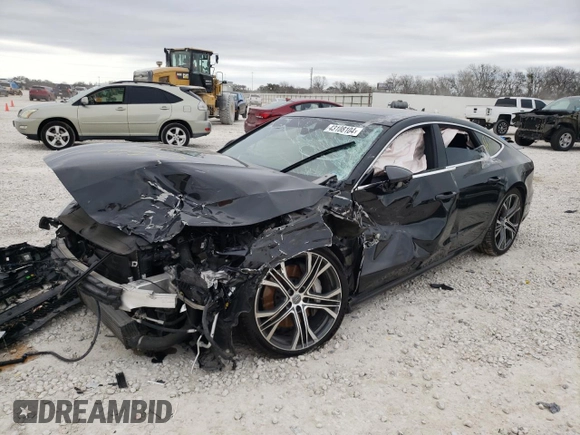 2019 Audi A7 Prestige with VIN WAUV2AF23KN039084, listed as a Copart auction lot 43108104 with 0 mi miles. Bid and sale history available at carsss.com. Image 1.