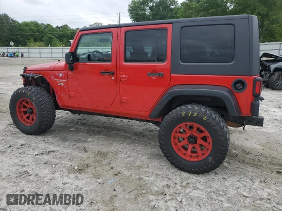 2008 Jeep Wrangler Unlimited X with VIN 1J4GA39118L607733, listed as a Copart auction lot 54506485 with 114,975 mi miles and Salvage Title. Bid and sale history available at DreamBid. Image 2.