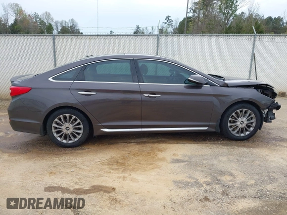 2015 Hyundai Sonata Limited with VIN 5NPE34AF4FH037765, listed as a IAAI auction lot 41887280 with 235,024 mi miles and . Bid and sale history available at carsss.com. Image 14.
