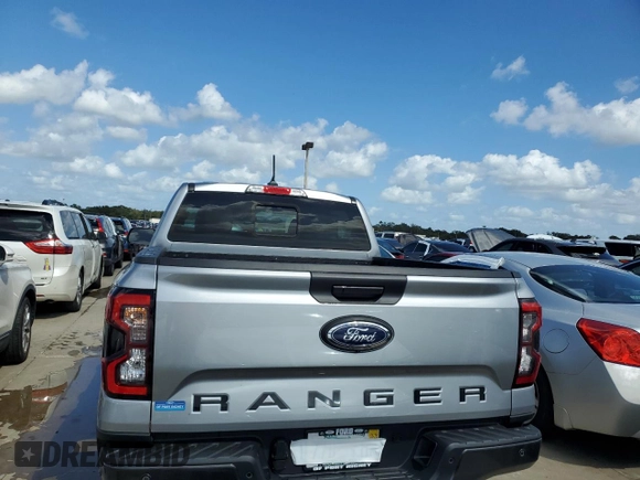 2024 Ford Ranger LARIAT with VIN 1FTER4JH5RLE19786, listed as a Copart auction lot 74039224 with 0 mi miles and Salvage Title. Bid and sale history available at carsss.com. Image 6.