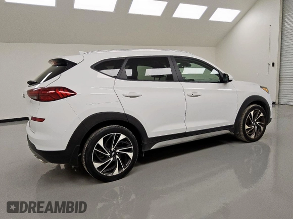 2019 Hyundai Tucson Sport z VIN KM8J33AL3KU874095, wystawiony jako Copart lot #55959415 z przebiegiem 86 092 mil mil oraz Czysty tytuł • Clean title. Historia ofert i sprzedaży dostępna na DreamBid. Obrazek 3.