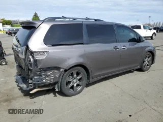 2017 Toyota Sienna SE with VIN 5TDXZ3DCXHS771231, listed as a Copart auction lot 50169225 with 81,910 mi miles and Salvage Title. Bid and sale history available at carsss.com. Image 3.