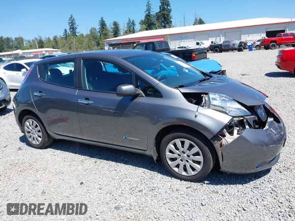 2016 Nissan LEAF S with VIN 1N4AZ0CP1GC303841, listed as a IAAI auction lot 42686655 with 82,690 mi miles and . Bid and sale history available at DreamBid. Image 14.