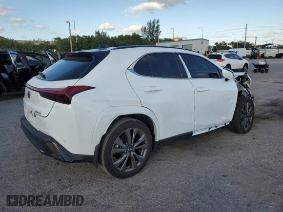 2024 Lexus UX 250h F Sport z VIN JTHB6JBH6R2186160, wystawiony jako Copart lot #80963174 z przebiegiem 8 157 mil mil oraz Szkoda całkowita • Salvage title. Historia ofert i sprzedaży dostępna na DreamBid. Obrazek 3.