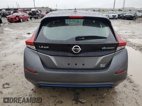 2022 Nissan LEAF SV Plus with VIN 1N4BZ1CVXNC556422, listed as a Copart auction lot 84870204 with 36,481 mi miles and Salvage Title. Bid and sale history available at DreamBid. Image 6.