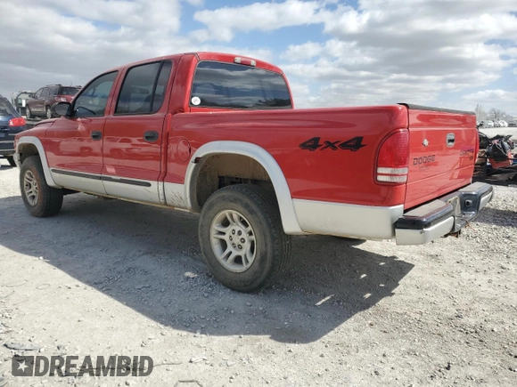 2004 Dodge Dakota SLT with VIN 1D7HG48N94S699411, listed as a Copart auction lot 49589665 with 178,200 mi miles and Salvage Title. Bid and sale history available at carsss.com. Image 2.