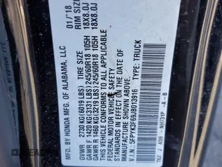 2018 Honda Ridgeline RTL-T z VIN 5FPYK3F69JB013916, wystawiony jako Copart lot #47561105 z przebiegiem 140 497 mil mil oraz Szkody całkowita. Historia ofert i sprzedaży dostępna na DreamBid. Obrazek 12.