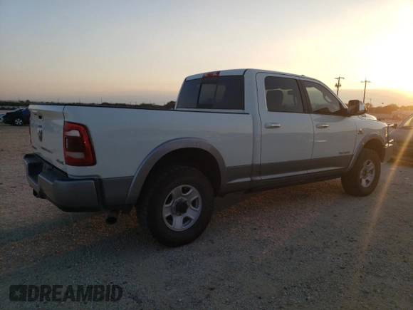 2020 Ram 2500 Laramie with VIN 3C6UR5FLXLG213731, listed as a Copart auction lot 78801954 with 92,547 mi miles and Salvage Title. Bid and sale history available at carsss.com. Image 3.