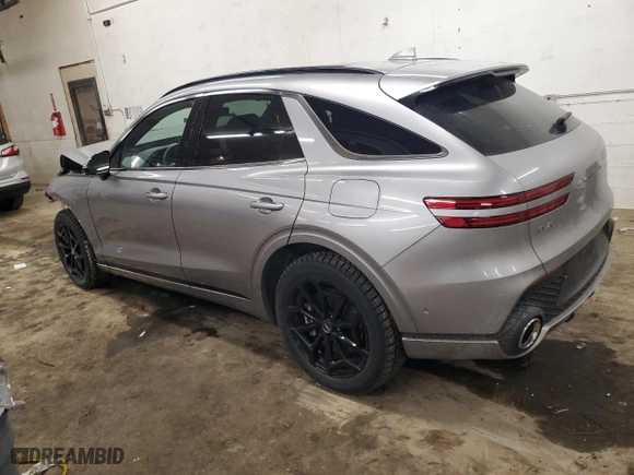 2022 Genesis GV70 3.5T Sport with VIN KMUMCDTC5NU041548, listed as a Copart auction lot 43060725 with 0 mi miles and Salvage Title. Bid and sale history available at carsss.com. Image 2.