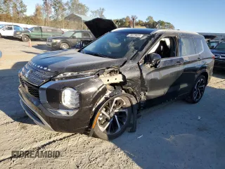 2022 Mitsubishi Outlander SEL z VIN JA4J3VA85NZ061709, wystawiony jako Copart lot #76079624 z przebiegiem Nie podano mil oraz Szkoda całkowita • Salvage title. Historia ofert i sprzedaży dostępna na DreamBid. Obrazek 1.