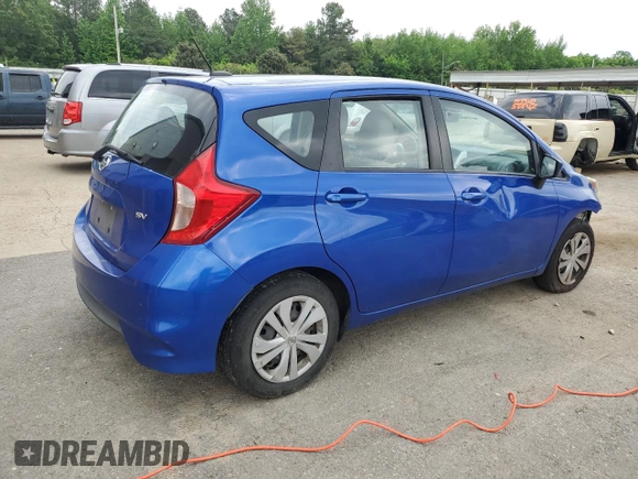 2017 Nissan Note SV with VIN 3N1CE2CP9HL365362, listed as a Copart auction lot 54353235 with Not provided miles and Salvage title. Bid and sale history available at DreamBid. Image 3.