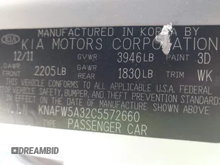 2012 Kia Forte SX с VIN KNAFW5A32C5572660, выставлен на аукционе IAAI как лот 42227655 с пробегом 92 467 миль миль и . История ставок и продаж доступна на DreamBid. Изображение 9.