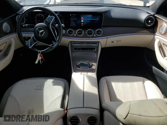2023 Mercedes-Benz E 350 with VIN W1KZF8EB8PB111186, listed as a Copart auction lot 47231655 with 22,537 mi miles and Salvage Title. Bid and sale history available at DreamBid. Image 8.
