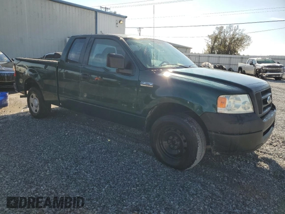 2007 Ford F-150 STX with VIN 1FTRX12W97FA65608, listed as a Copart auction lot 83752084 with 121,052 mi miles and Salvage Title. Bid and sale history available at DreamBid. Image 4.