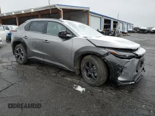 2024 Toyota bZ4X XLE with VIN JTMABACA2RA080949, listed as a Copart auction lot 53842705 with 4,348 mi miles and Salvage title. Bid and sale history available at DreamBid. Image 4.