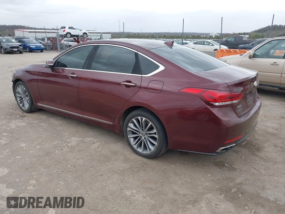 2016 Hyundai Genesis 3.8L z VIN KMHGN4JE4GU107861, wystawiony jako IAAI lot #41835463 z przebiegiem 148 198 mil mil oraz . Historia ofert i sprzedaży dostępna na DreamBid. Obrazek 3.