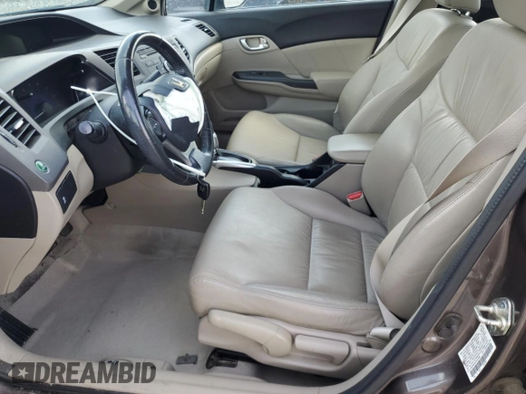 2012 Honda Civic EX-L with VIN 2HGFB2F92CH572839, listed as a Copart auction lot 51507805 with 95,881 mi miles and Salvage Title. Bid and sale history available at DreamBid. Image 7.