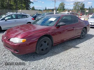 2001 Chevrolet Monte Carlo SS with VIN 2G1WX15K819340583, listed as a IAAI auction lot 42079082 with 123,213 mi miles. Bid and sale history available at carsss.com. Image 18.