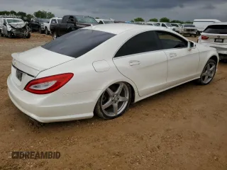 2014 Mercedes-Benz CLS 550 with VIN WDDLJ7DB5EA096052, listed as a Copart auction lot 53085535 with 140,000 mi miles and Salvage title. Bid and sale history available at DreamBid. Image 3.