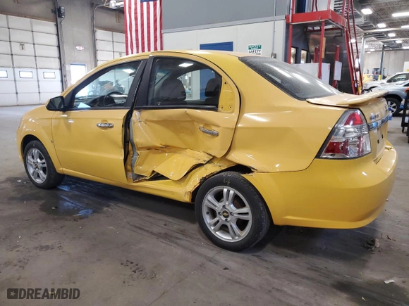 2009 Chevrolet Aveo LT w/2LT with VIN KL1TG56E19B303435, listed as a Copart auction lot 76825944 with 163,297 mi miles and Salvage Title. Bid and sale history available at carsss.com. Image 2.